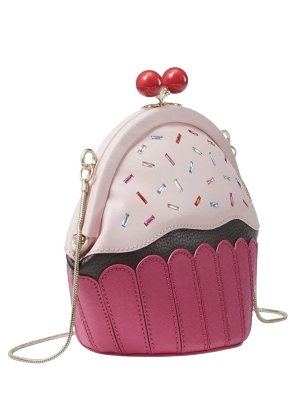 Kate Spade LIMITED EDITION 3D Take The Cake cupcake/mlt crossbody Like New - Picture 5 of 7